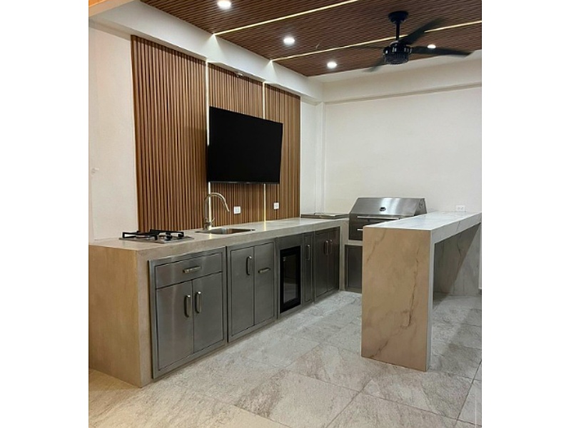 Mueble Gris Cocina México