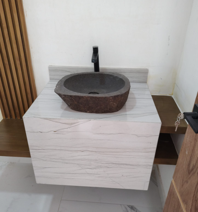 Lavabo de Mármol con Base Moderna México
