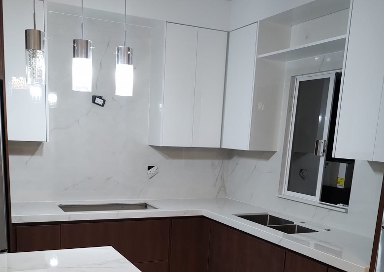 Encimera de Cocina en Mármol Blanco México