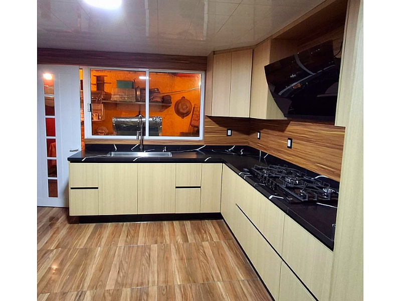 Cocina color Roble americano Toluca  Carpintería JIREH