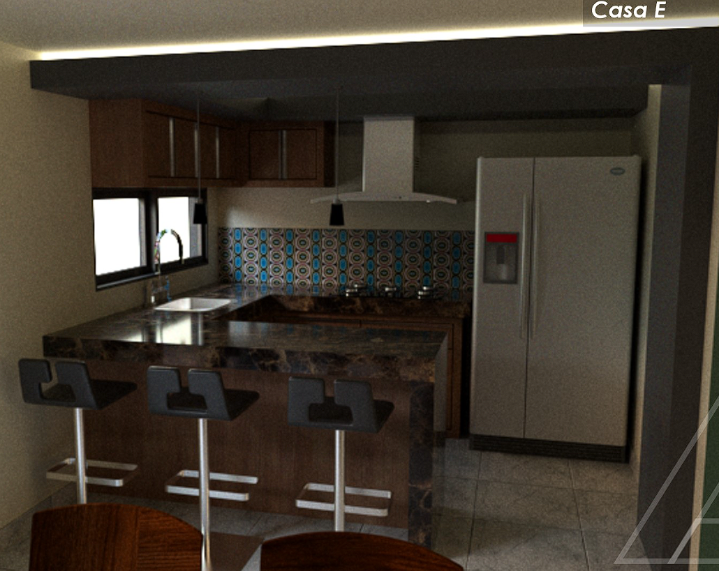 Diseñadores Cocina Integral con Barra Moderna México
