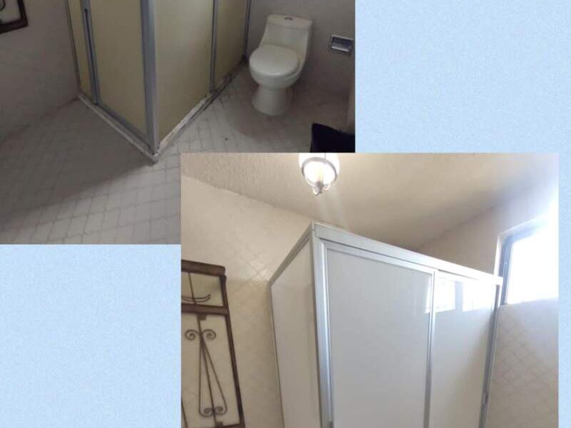 Modular de ducha en escuadra