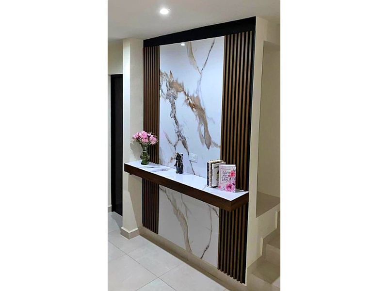mueble recibidor Guadalupe carpintería olvera