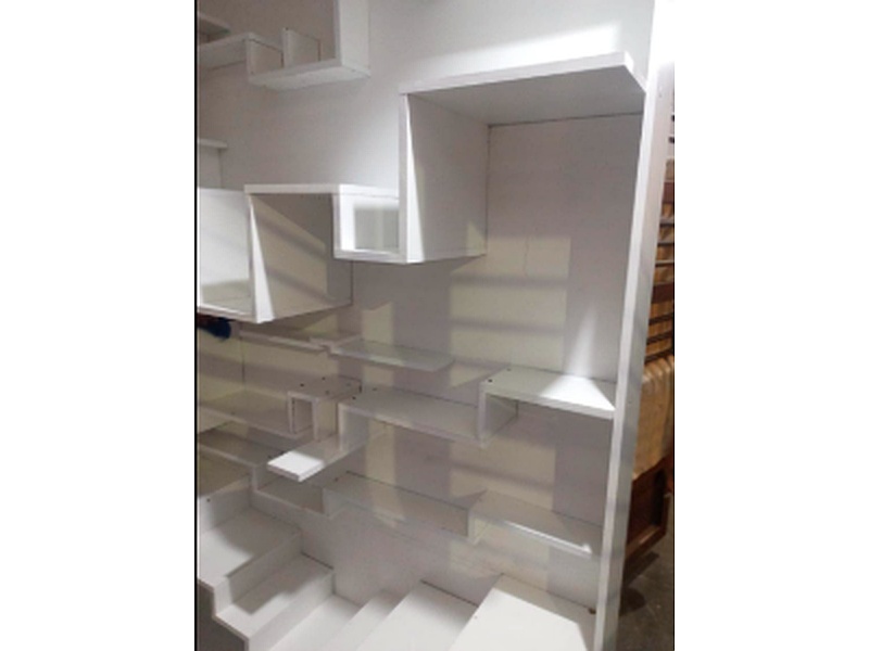 Vitrina Exhibidora Madera Blanca México