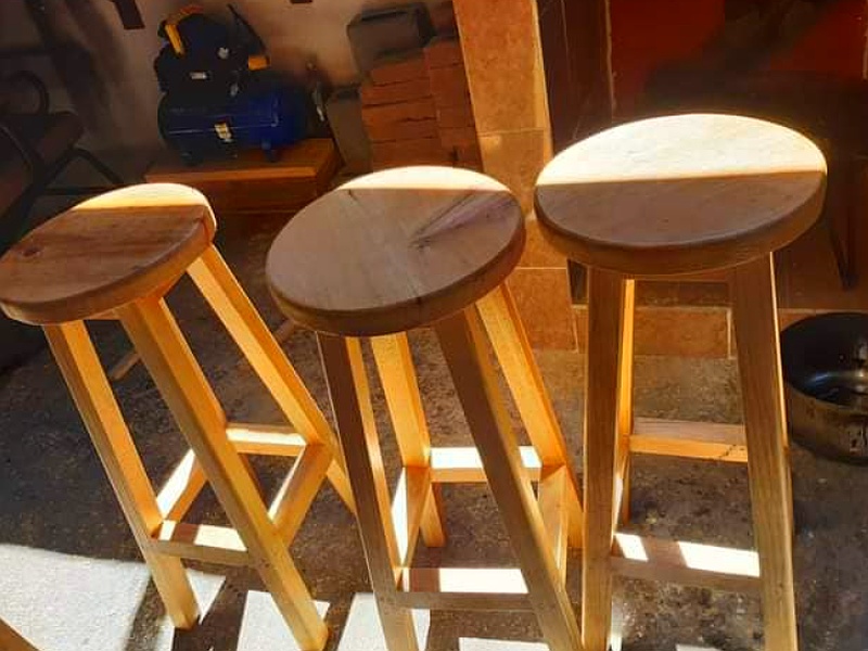 Taburetes de madera Mexico