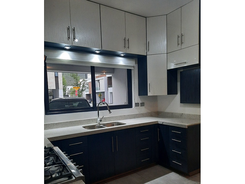 Cocina modular blanco con negro Mexico