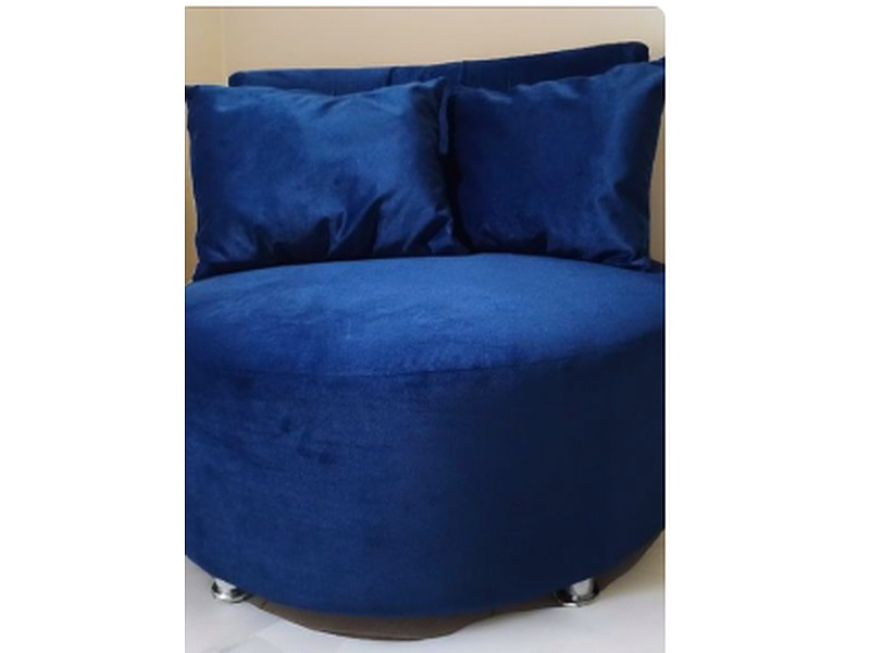 Sillón Circular Azul Tenue México