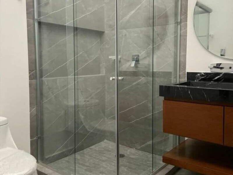 Modular ducha en escuadra 