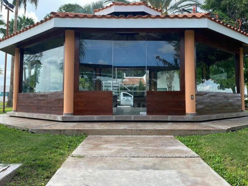 puertas abatibles Cristal templado