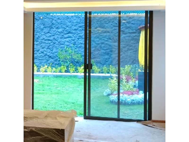 PUERTA DE ALUMINICON CORREDIZA DE VIDRIO PARA JARDIN MEXICO