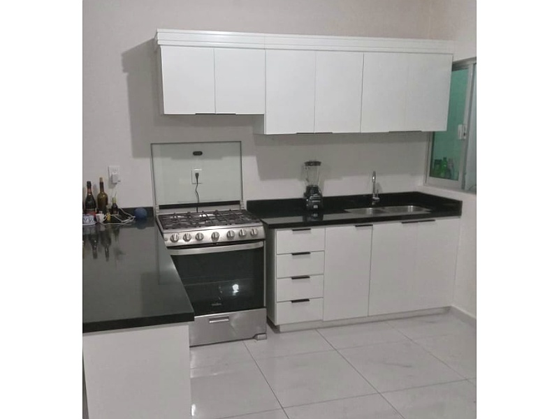 Muebles color blanco de cocina Mexico