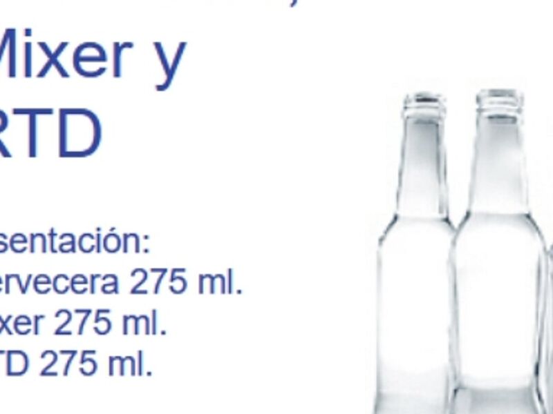 Botella de vidrio para cerveza