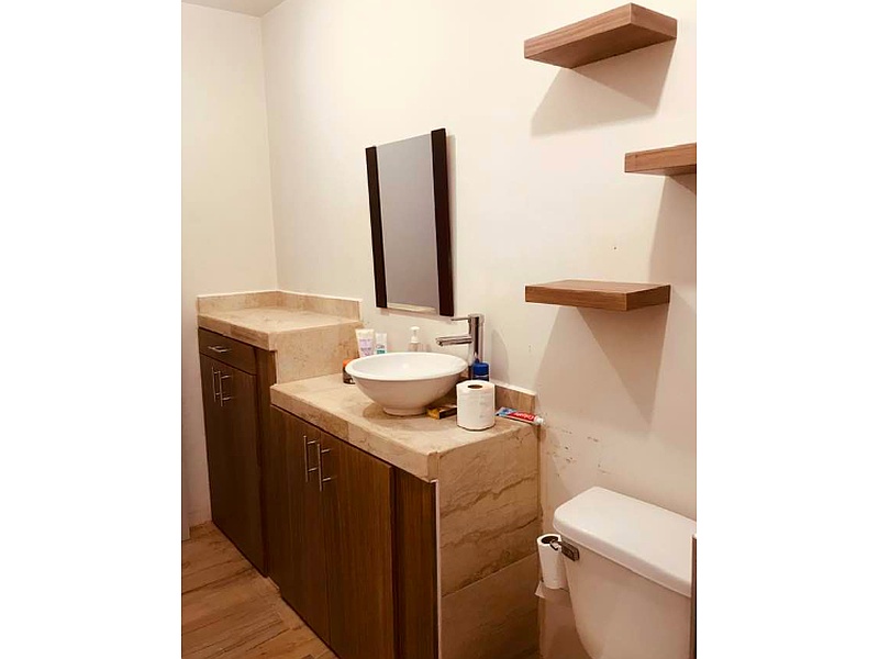 muebles de baño melamina Mazatlán Acabado en madera