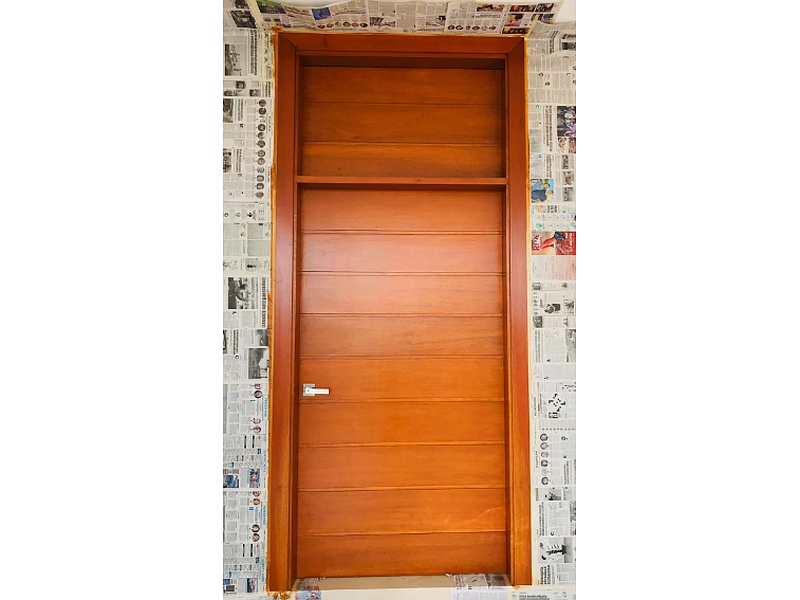puerta de madera lacada Mazatlán Acabado en madera