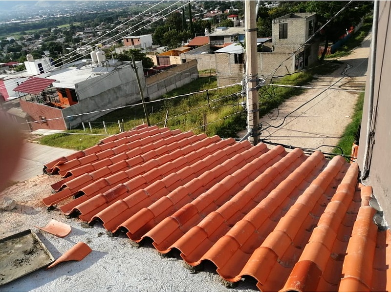 Colocación de Techos de Teja Mexico