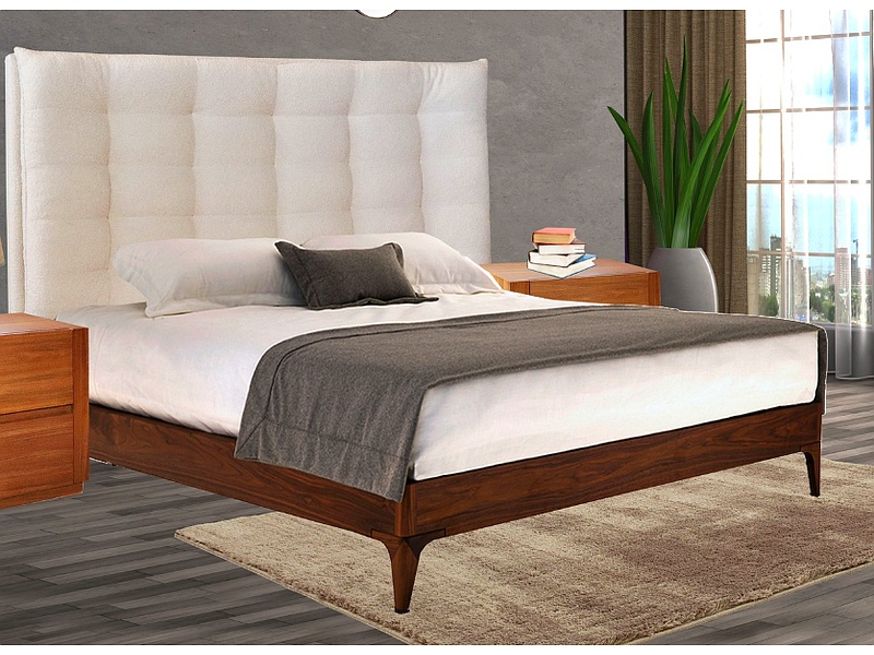 Cama blanca con café Mexico