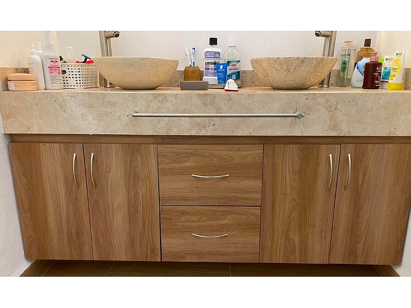 Mueble Lavabo Baño Madera Sinaloa RSR muebles integrales modernos
