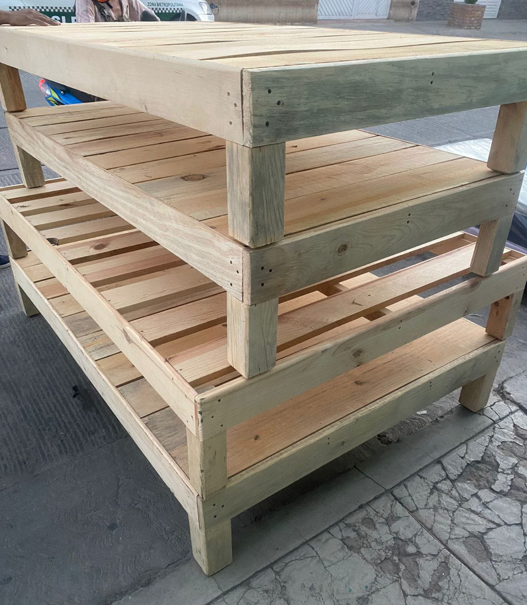 Base tubular de madera México 