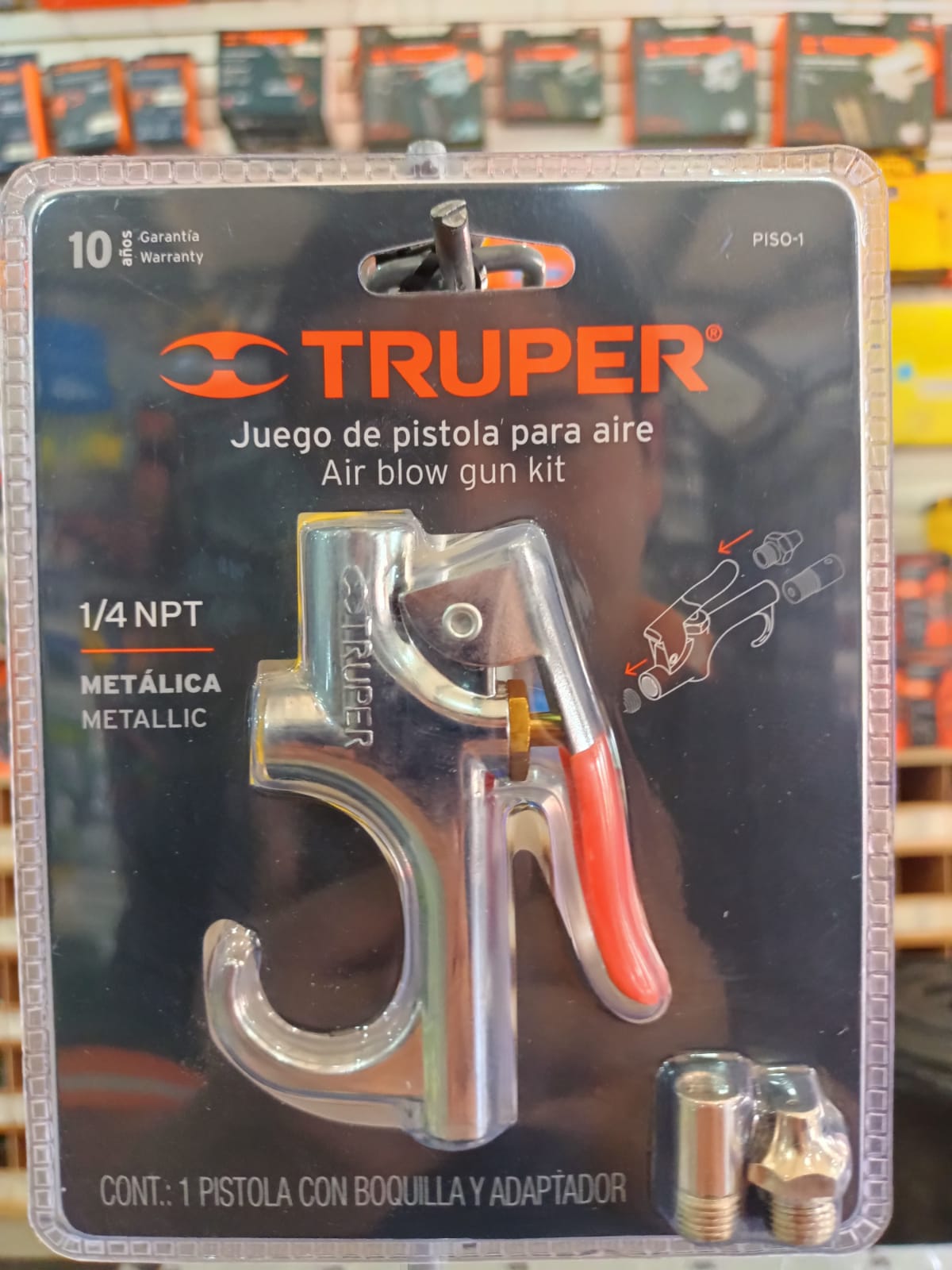 Pistola Metálica para Sopletear 1/4 NPT México