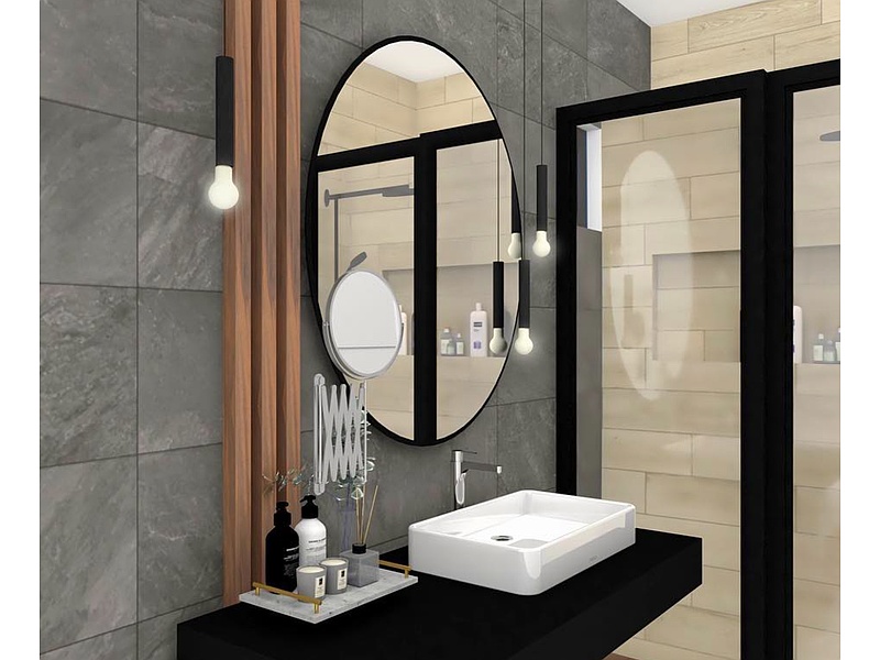 Diseño arquitectónico baño Obregón