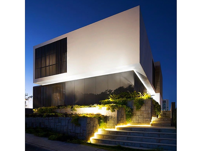 Fachada de fibrocemento México
