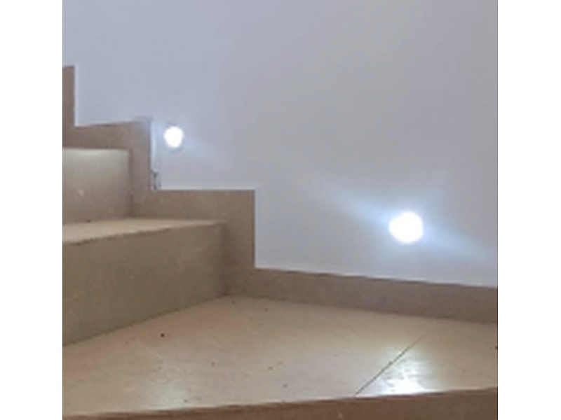MINI FOCOS BLANCO CIRCULARES PARA GRADAS 