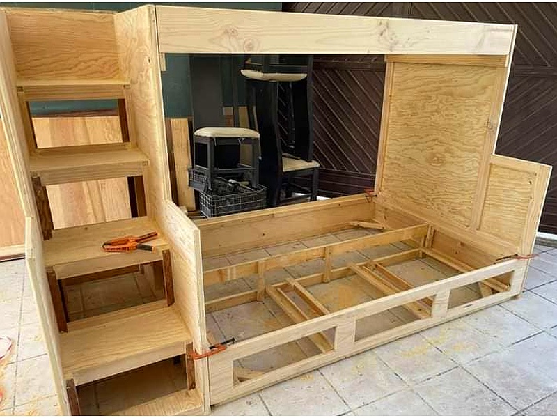 cama litera madera Saltillo Carpinteria "El Rústico"