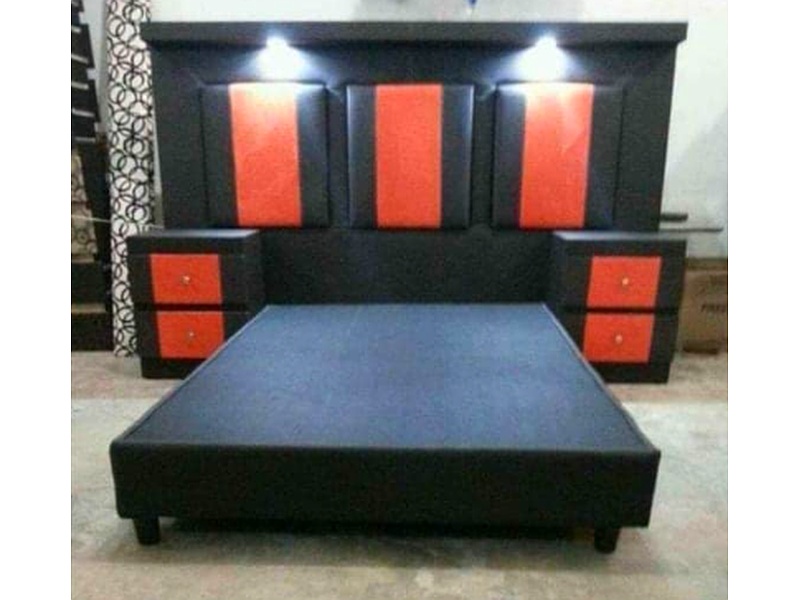 Cama negra con naranja Mexico