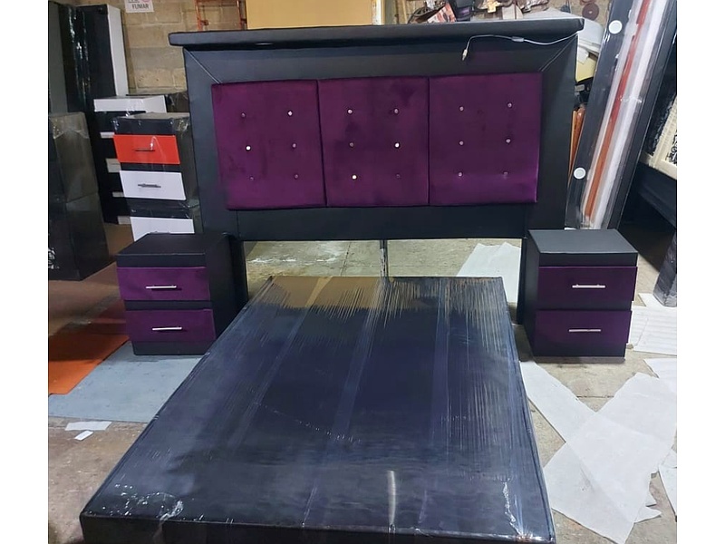 Cama negra con morado Mexico