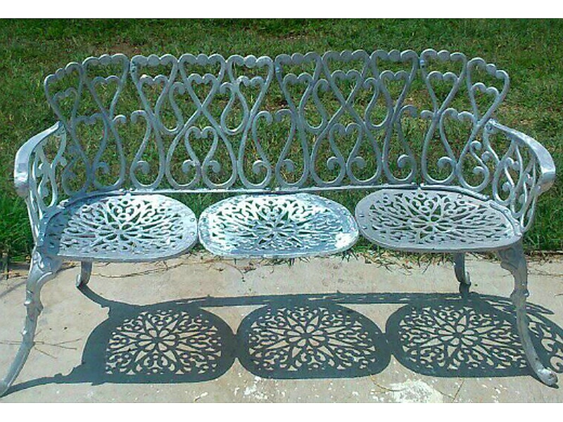 Sillón Metal 3 Personas Exterior AGS Muebleria los tres reyes