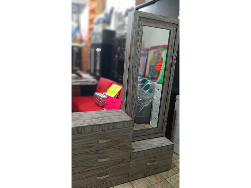 Tocador color Gris Oxford CDMX Muebleria Las Malvinas Cuauhtemoc
