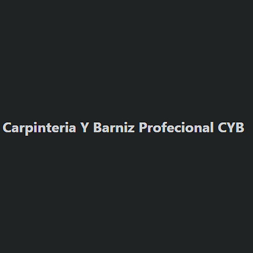 Carpinteria Y Barniz Profecional CYB