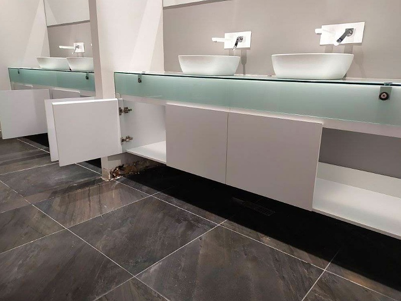 Muebles de baño de color blanco México