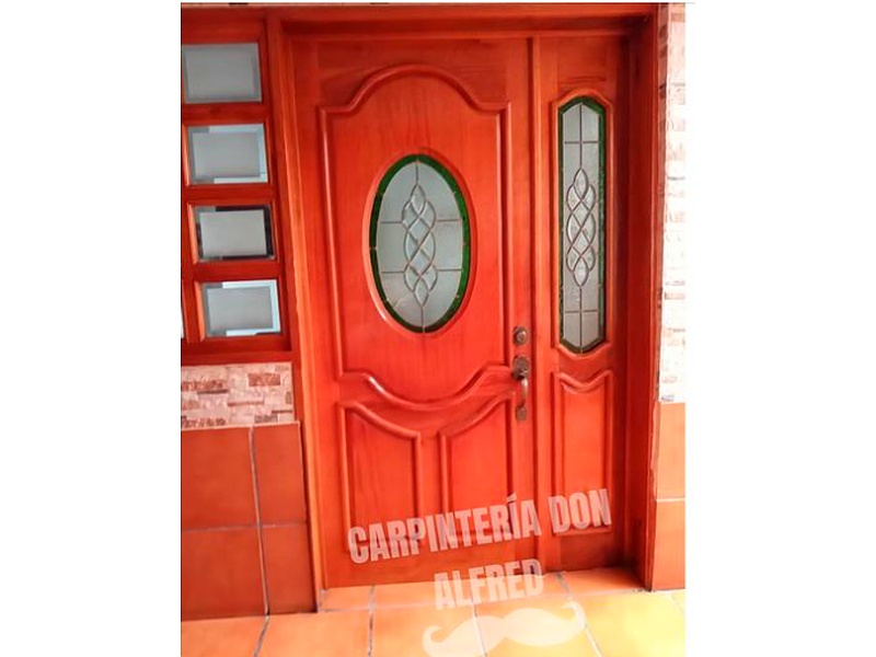 Puerta de Entrada Madera Romano México