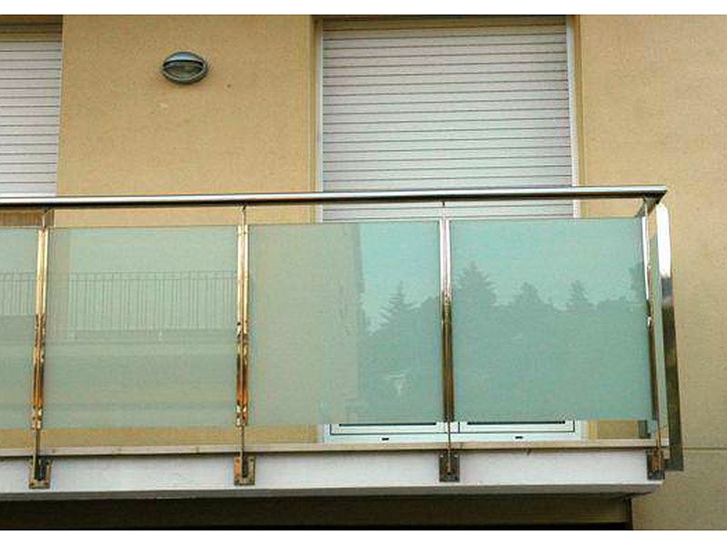 barandales de cristal esmerilado CDMX Cristal y aluminio Casablanca