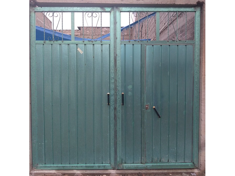 Portón metalico de lamina Mexico