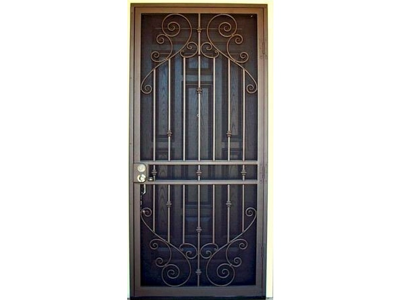 Puerta de seguridad tipo reja decorativa Mexico
