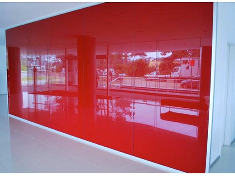 Vidrio con serigrafia roja Mexico