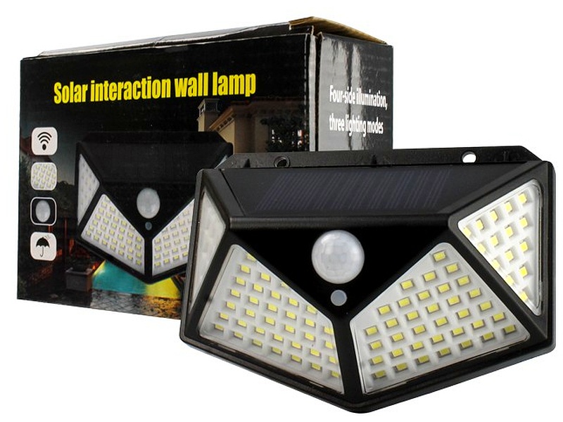 Luminaria solar 270° 4 pantallas Colinas Electrónica e Iluminación LED México