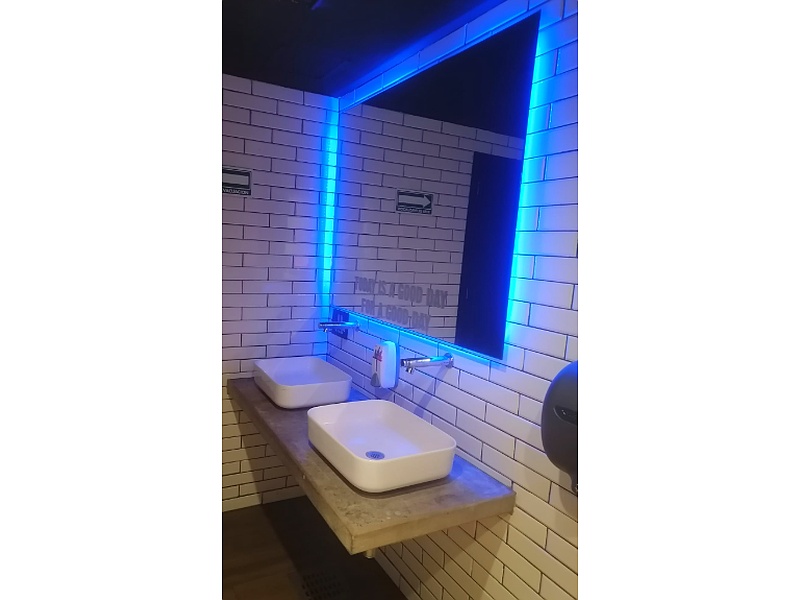 Iluminacion led azul Mexico 