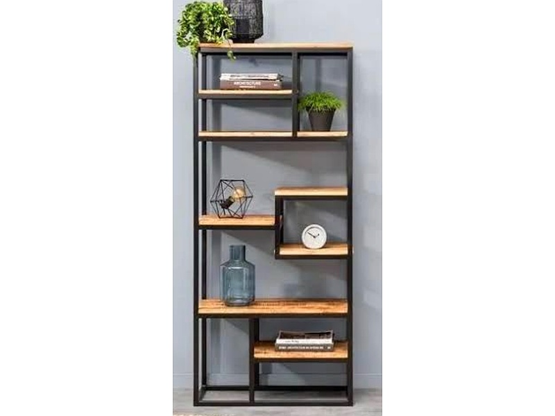 Estante de madera con metal Mexico