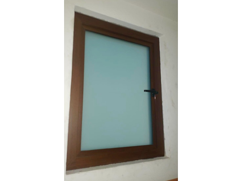 Ventana Marco madera Manija Marrón Chiapas HMH Construccion