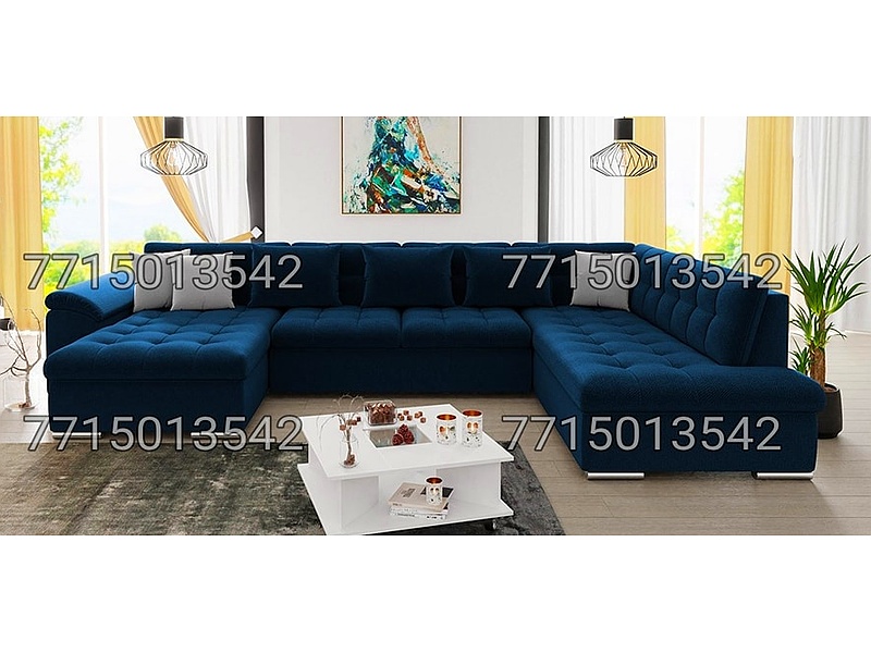 Sala Herradura Azul Marino CDMX Muebles en Oferta Amy 2