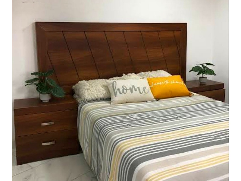 cabecera de cama madera CDMX Muebles En Madera LILU