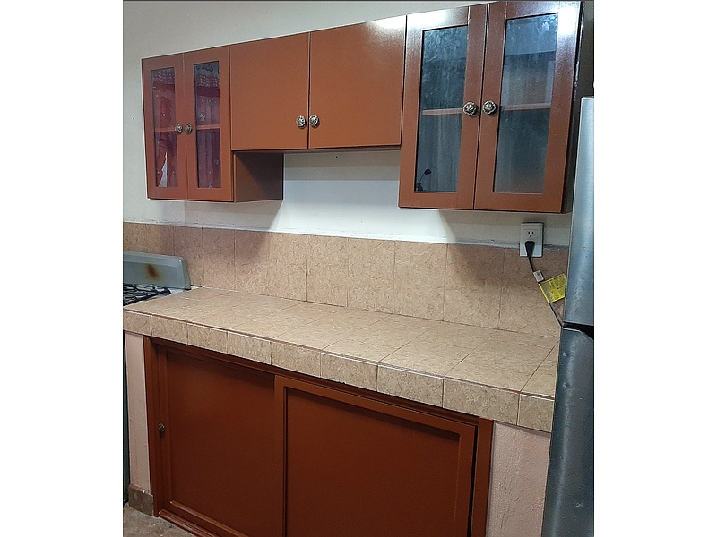 Muebles de cocina color café Mexico
