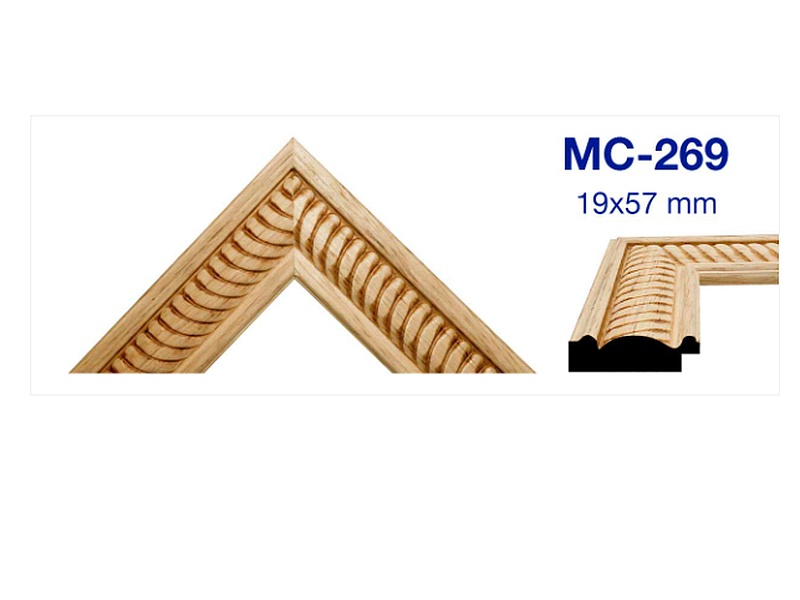 MOLDURA DE MADERA GRABADA MC-269 México