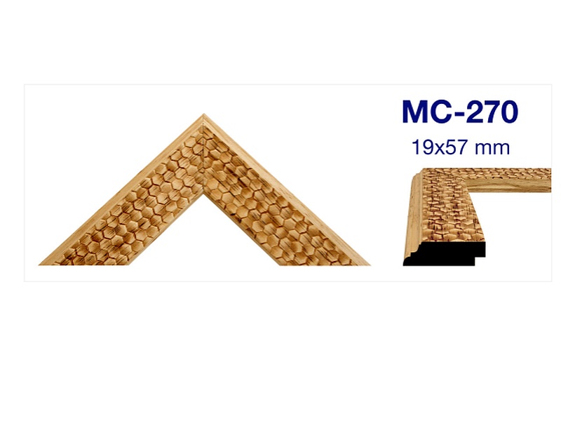 MOLDURA DE MADERA GRABADA MC-270 México