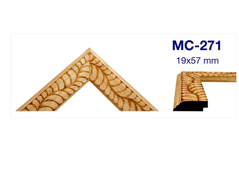 MOLDURA DE MADERA GRABADA MC-271 México