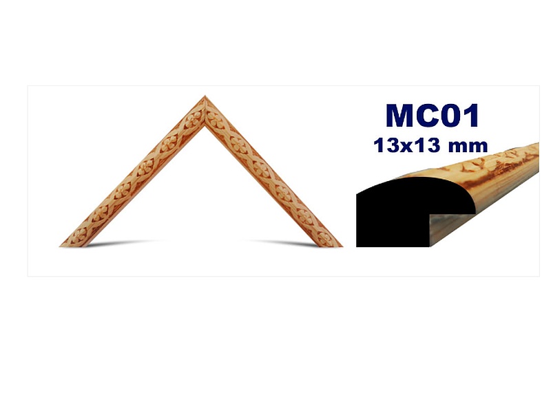 MOLDURA DE MADERA GRABADA MC-001 México