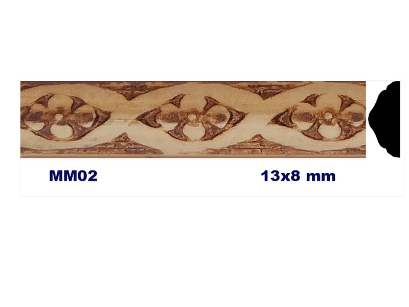 MOLDURA DE MADERA GRABADA MM-002 México